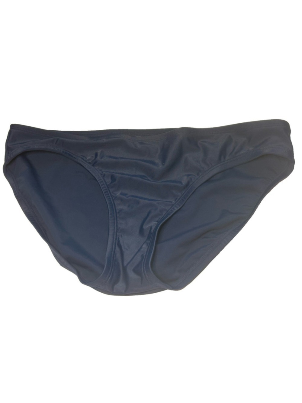 MERONA Womens Navy Blue Bikini Bottoms Size M Solid Full Coverage Swimsuit Brief